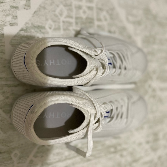 Rothy’s Shoes-Bright White Color-Lace Up Sneaker - Picture 10 of 16